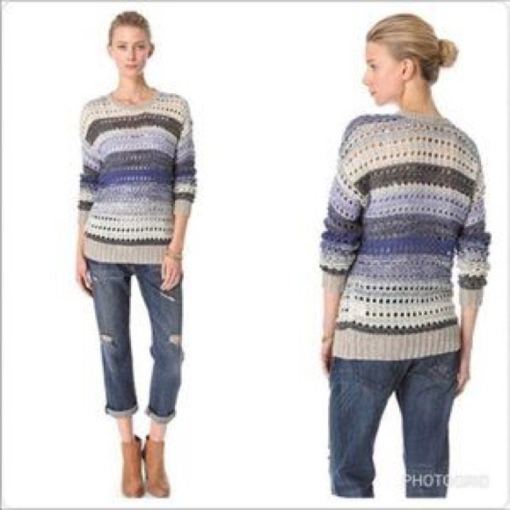 Joie Arvis open knit sweater